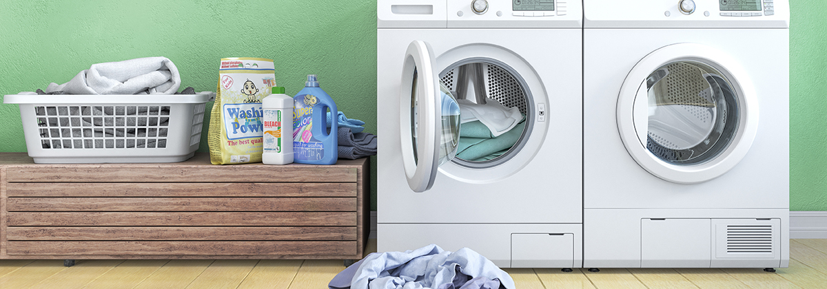 Where are the washer and the dryer?